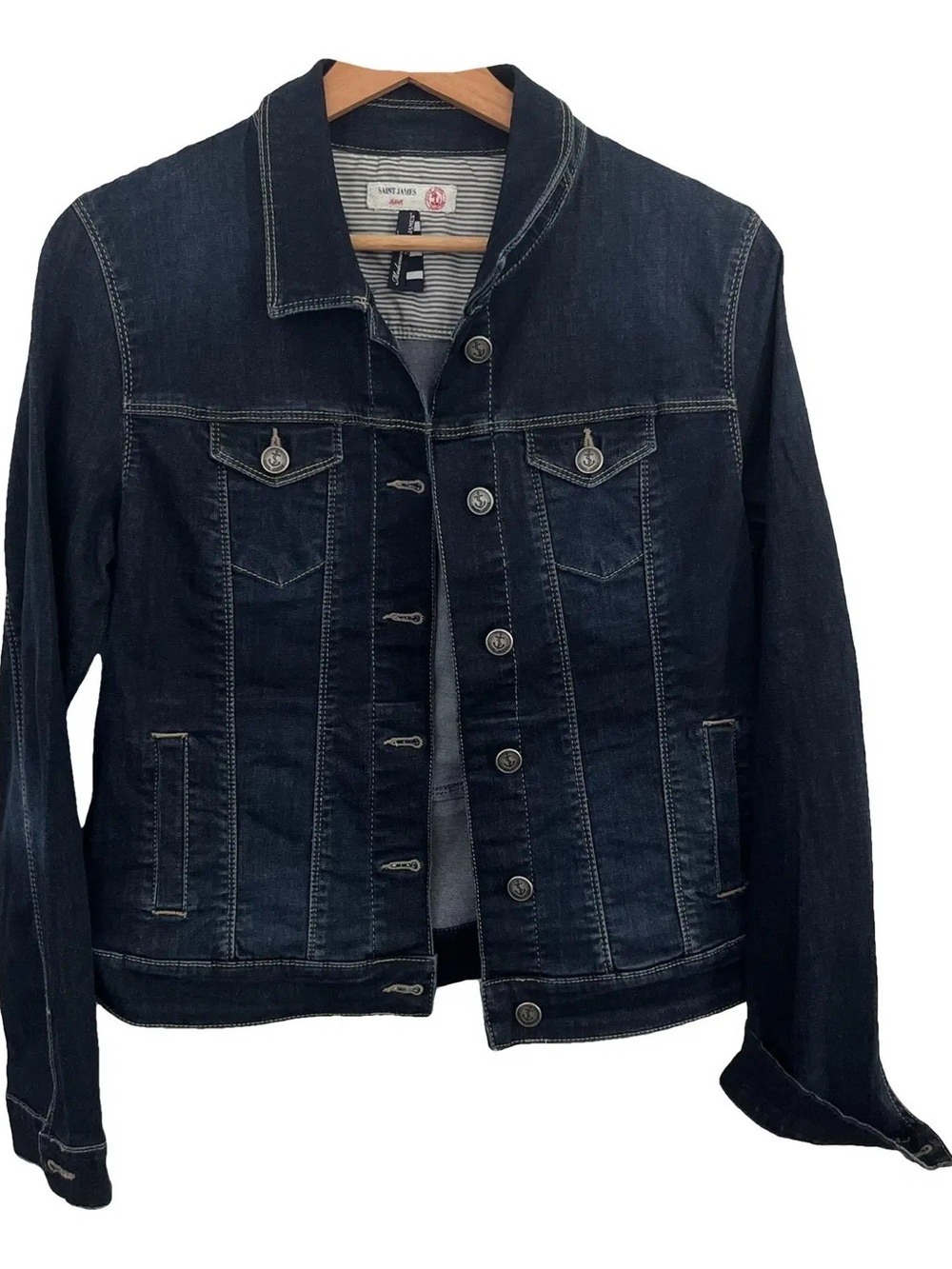 Saint James Dark Blue Denim Jacket